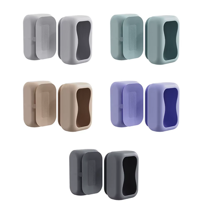 Punch-Free Silicone Tissue Box with Suction Cup Stable Large Paper Towels Box for Home Car