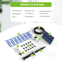 RAINTPOINT Solar Drip Irrigation Kit, Smart Automatic Garden Irrigation Controller Water Pump for Indoor & Outdoor,Easy DIY Plant Watering Controller with 6 Timing Modes Anti-Siphoning Device - for Gardeners & Plant Lovers,Father'S Day Gift