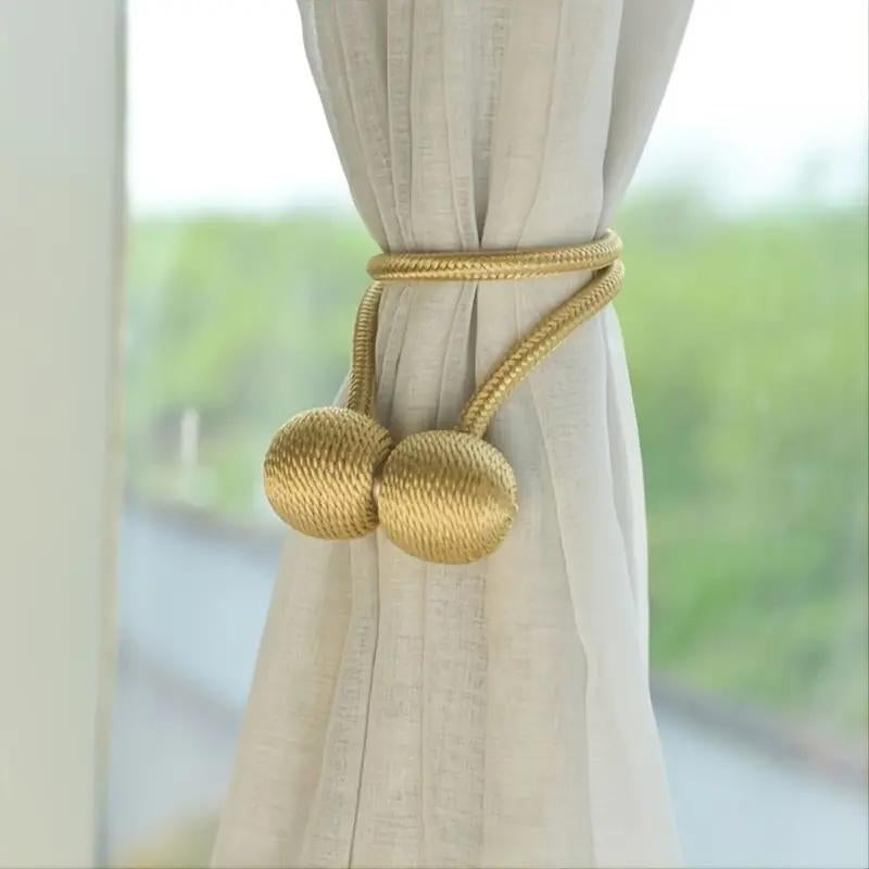 1 Piece Simple Magnetic Curtain Tieback, Window Curtain Holder for Home Decoration