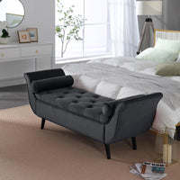 SZLIZCCC 65 "Storage Chair, Velvet Ottoman Chair, Bed End Stool with Storage Space, Suitable for Bedroom, Living Room, Entrance