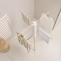 Revolutionary Portable & Foldable Four-Legged Clothes Drying Rack - Space-Saving Solution for Effortless Laundry Care
