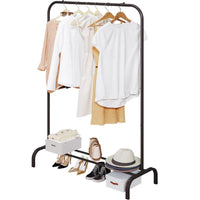 Sturdy Metal Clothes Rack - Expandable and Adjustable Garment Organizer for Versatile Spaces - Perfect for Homes, Offices, and More!