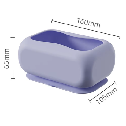 Punch-Free Silicone Tissue Box with Suction Cup Stable Large Paper Towels Box for Home Car