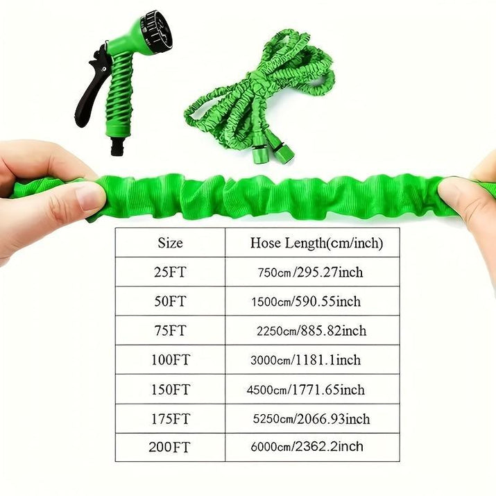 Expandable Garden Hose, High-Pressure Nozzle Hose, Multipurpose Universal Head Hose, Lightweight Portable Hose for Patio, Lawn, Car Washing, Pet Bathing