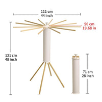 Revolutionary Portable & Foldable Four-Legged Clothes Drying Rack - Space-Saving Solution for Effortless Laundry Care