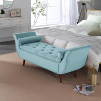 SZLIZCCC 65 "Storage Chair, Velvet Ottoman Chair, Bed End Stool with Storage Space, Suitable for Bedroom, Living Room, Entrance