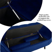 SZLIZCCC 65 "Storage Chair, Velvet Ottoman Chair, Bed End Stool with Storage Space, Suitable for Bedroom, Living Room, Entrance