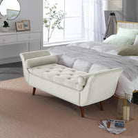 SZLIZCCC 65 "Storage Chair, Velvet Ottoman Chair, Bed End Stool with Storage Space, Suitable for Bedroom, Living Room, Entrance