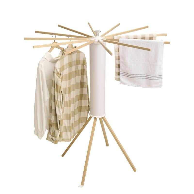 Revolutionary Portable & Foldable Four-Legged Clothes Drying Rack - Space-Saving Solution for Effortless Laundry Care