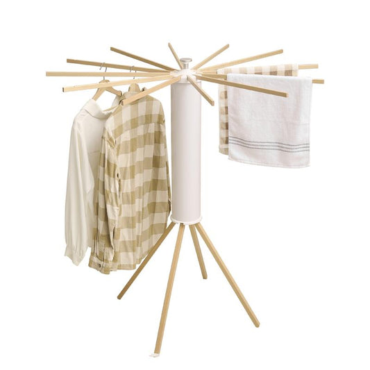 Revolutionary Portable & Foldable Four-Legged Clothes Drying Rack - Space-Saving Solution for Effortless Laundry Care