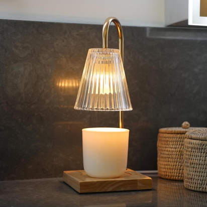 Priville Home Candle Warmer Lamp with Adjustable Brightness & Timer | Aromatherapy Wax Melter for Scented Candles