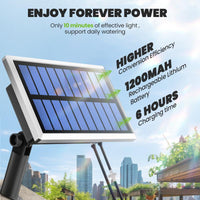 RAINTPOINT Solar Drip Irrigation Kit, Smart Automatic Garden Irrigation Controller Water Pump for Indoor & Outdoor,Easy DIY Plant Watering Controller with 6 Timing Modes Anti-Siphoning Device - for Gardeners & Plant Lovers,Father'S Day Gift