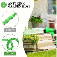 Expandable Garden Hose, High-Pressure Nozzle Hose, Multipurpose Universal Head Hose, Lightweight Portable Hose for Patio, Lawn, Car Washing, Pet Bathing