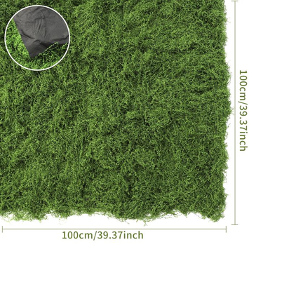 Transform Your Space with Our Lifelike 39.37In Artificial Moss Mat – Perfect for Indoor Wall and Table Decor, Sustainable Nylon Material for Christmas and Beyond!