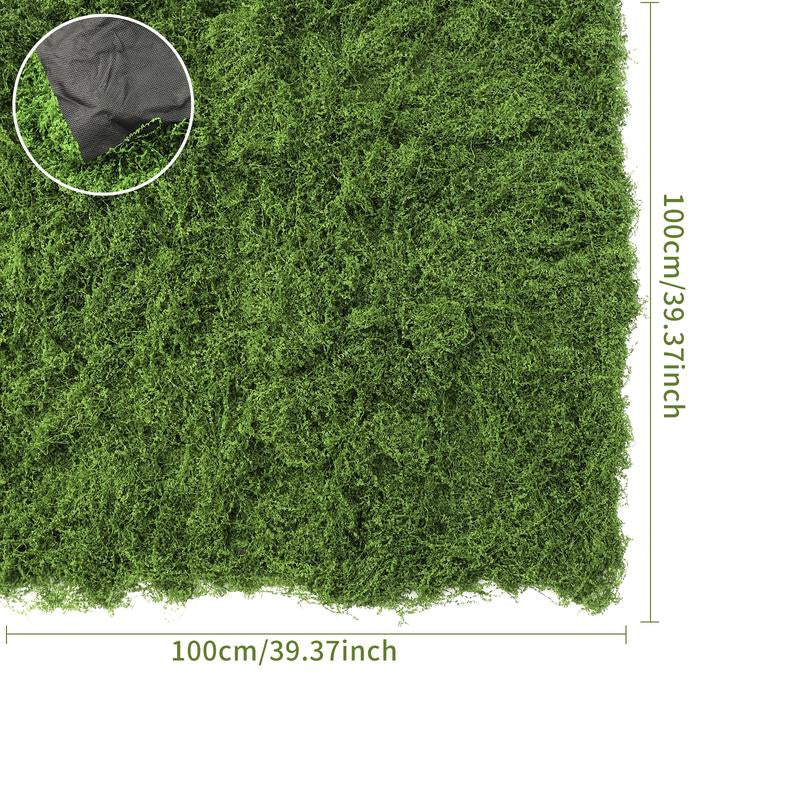 Transform Your Space with Our Lifelike 39.37In Artificial Moss Mat – Perfect for Indoor Wall and Table Decor, Sustainable Nylon Material for Christmas and Beyond!