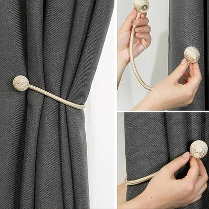 1 Piece Simple Magnetic Curtain Tieback, Window Curtain Holder for Home Decoration