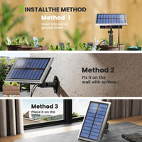 RAINTPOINT Solar Drip Irrigation Kit, Smart Automatic Garden Irrigation Controller Water Pump for Indoor & Outdoor,Easy DIY Plant Watering Controller with 6 Timing Modes Anti-Siphoning Device - for Gardeners & Plant Lovers,Father'S Day Gift